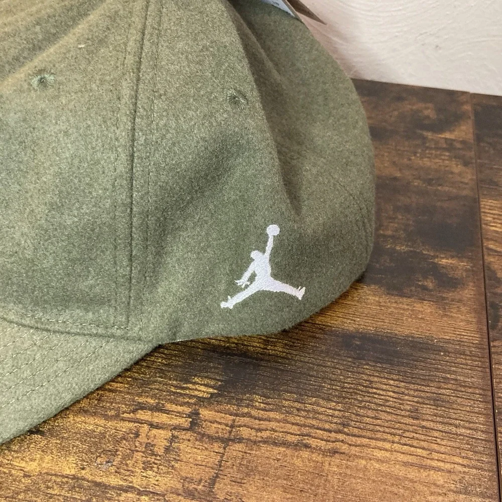 Nike Flight Fly‎ Green Unstructured Wool Blend Adjustable Cap Hat Adult L/XL NWT